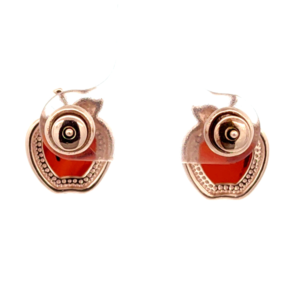 Petite Baltic Amber Apple Stud Earrings