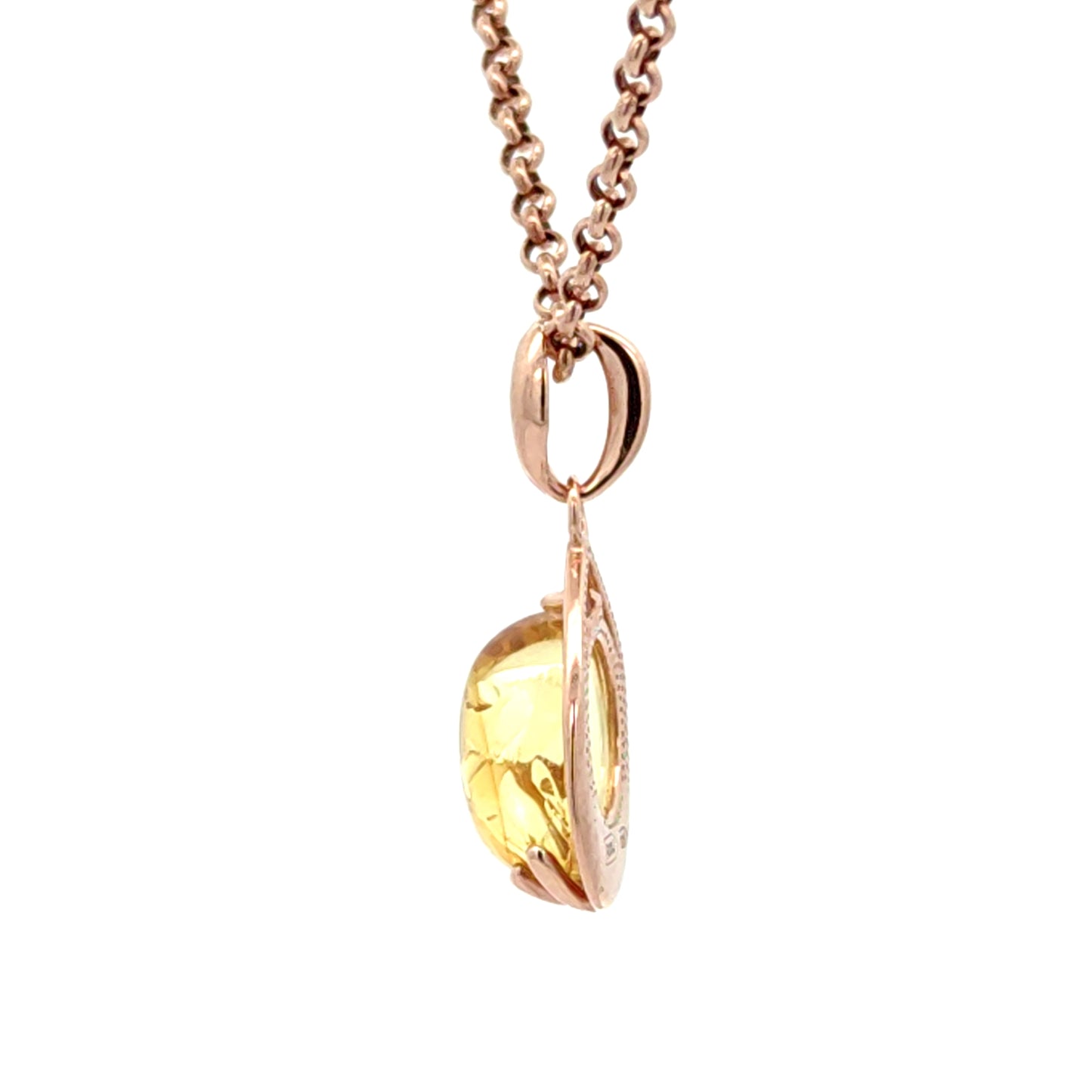 Natural Baltic Amber Teardrop Pendant in 925 Sterling Silver / Pendant only
