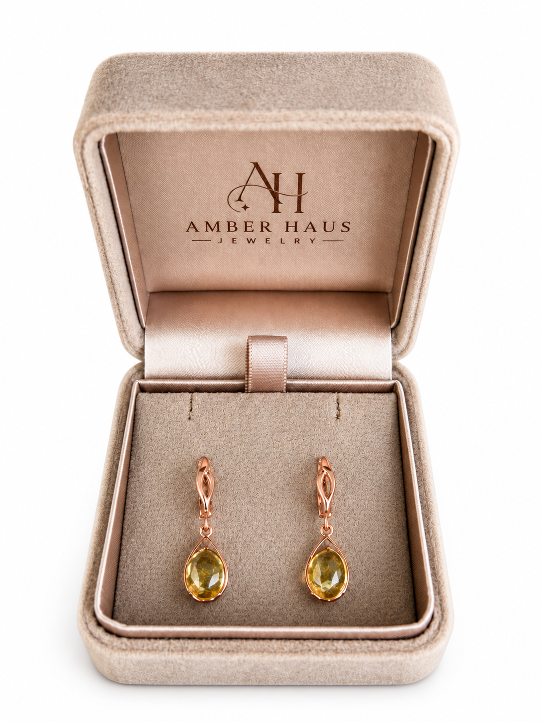 Honey Baltic Amber Teardrop Drop Earrings