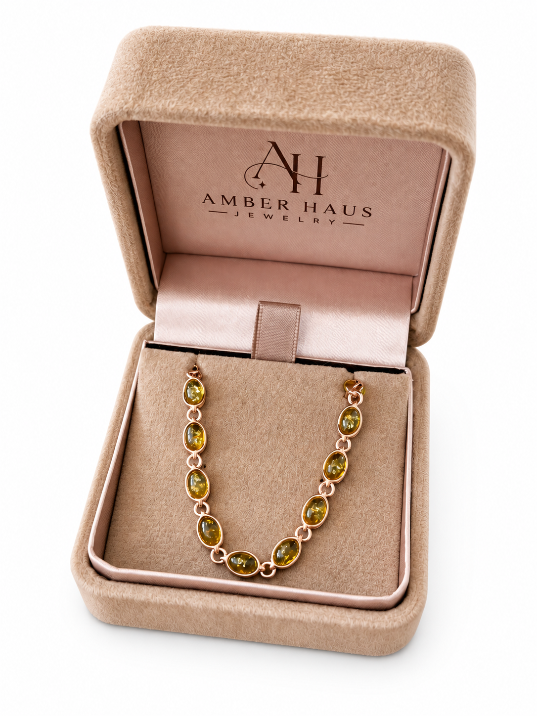 Honey Baltic Amber Line Bracelet
