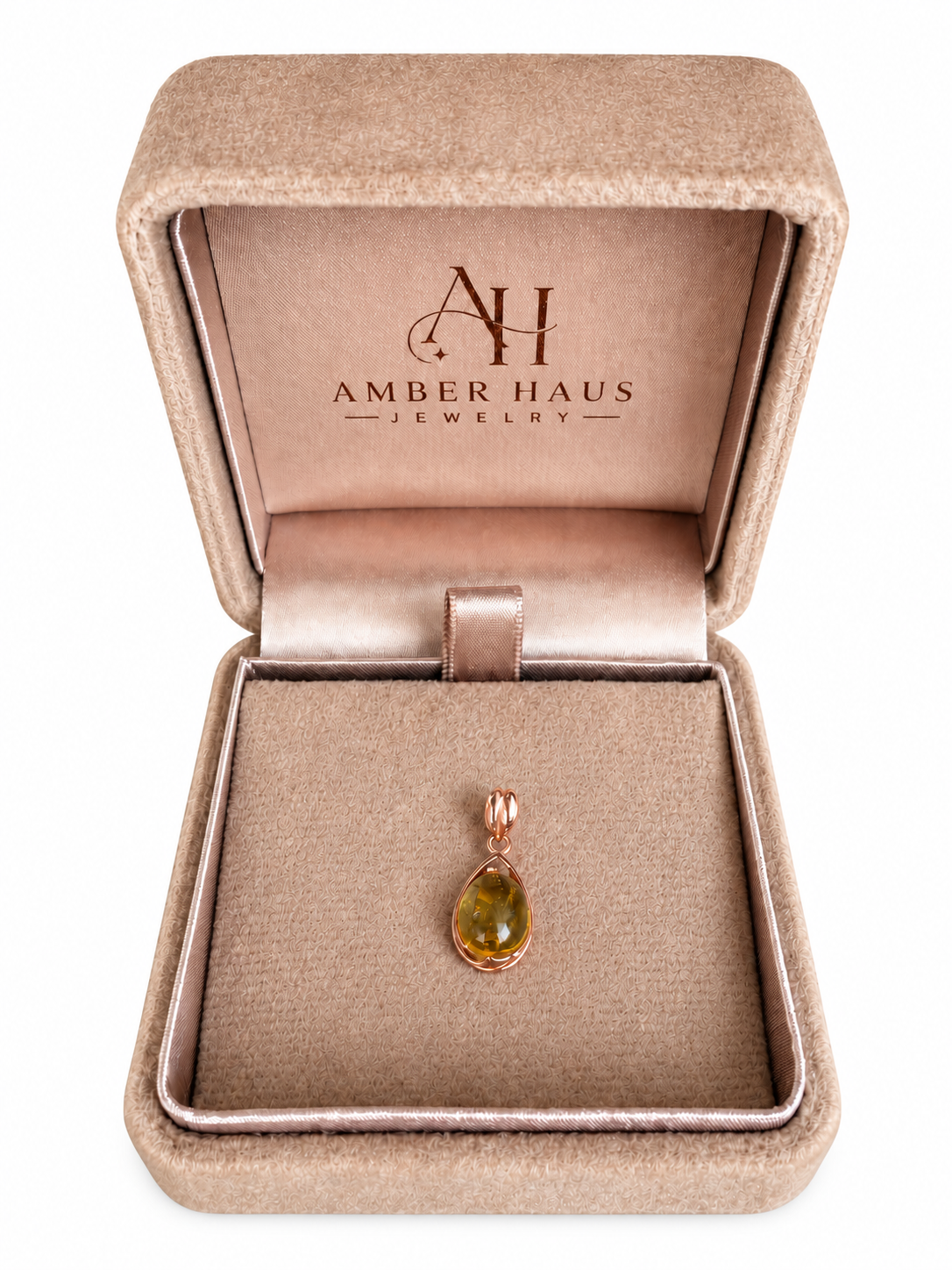 Honey Baltic Amber Teardrop Pendant